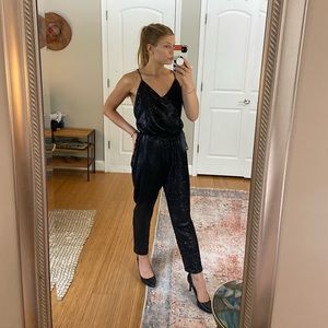Free People Shiny Sequin Pantsuit